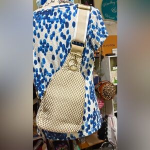 Elegant Cream Crossbody Sling Bag